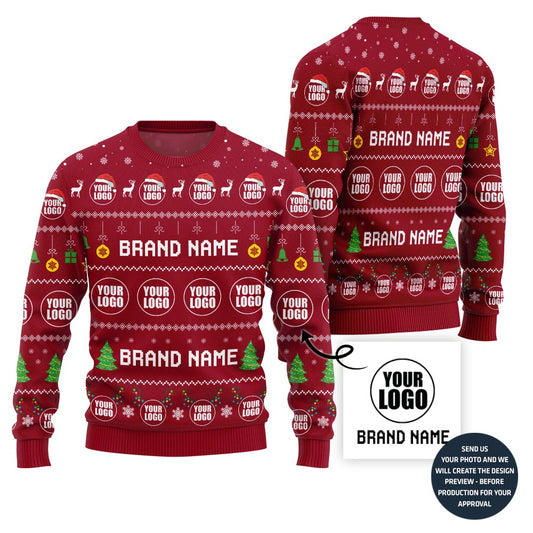 Impressive Custom Ugly Christmas Sweater For Company