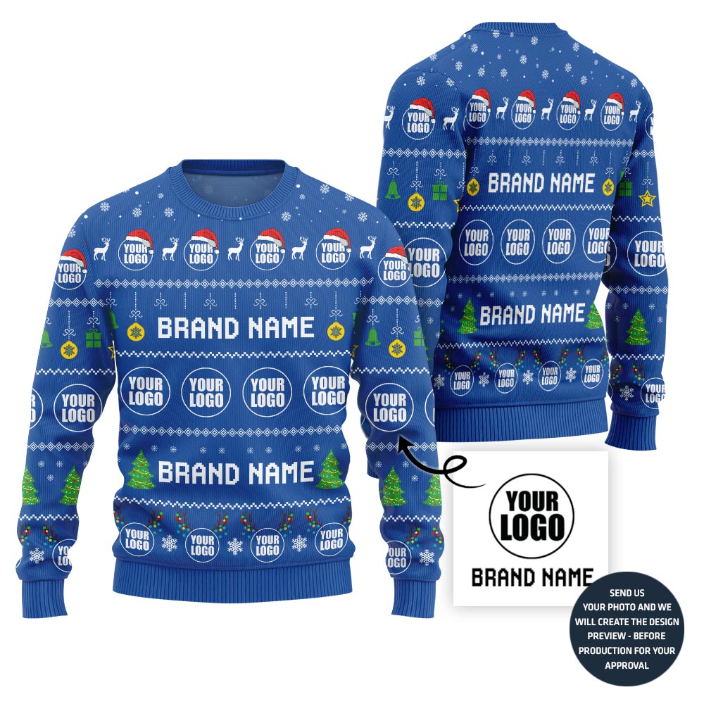 Impressive Custom Ugly Christmas Sweater For Company