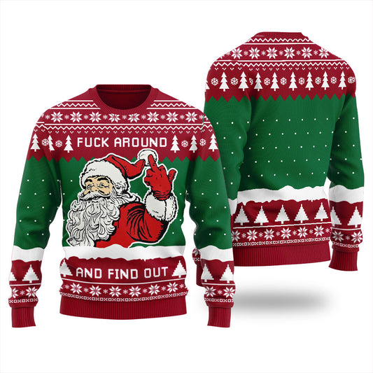 Inappropriate Santa Ugly Christmas Sweater