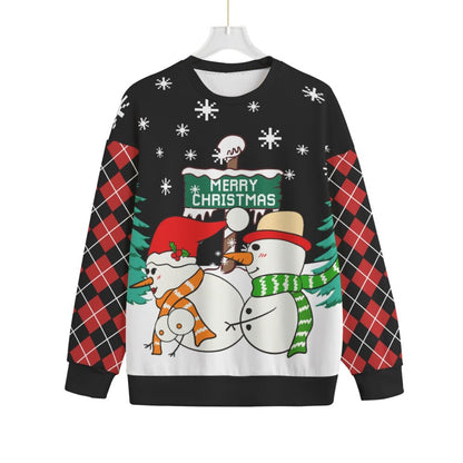 Naughty Snowman Men Big And Tall Christmas Sweater