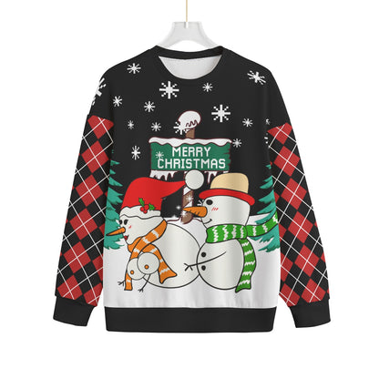 Inappropriate Snowman Plus Size Ugly Christmas Sweater