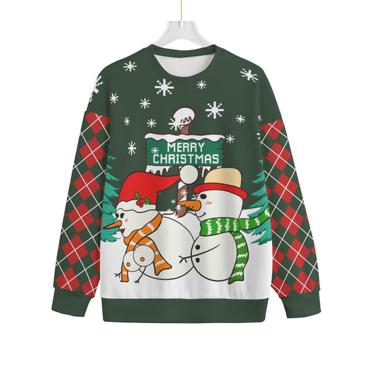 Inappropriate Snowman Plus Size Ugly Christmas Sweater