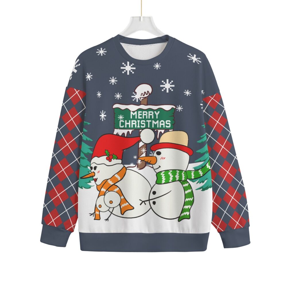 Naughty Snowman Men Big And Tall Christmas Sweater