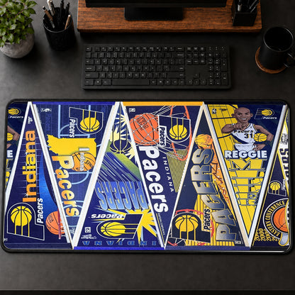 All Basketball Teams Vintage Pennant Anniversary For Fans Desk Mat Mouse Pad Trending - 5to9vibe