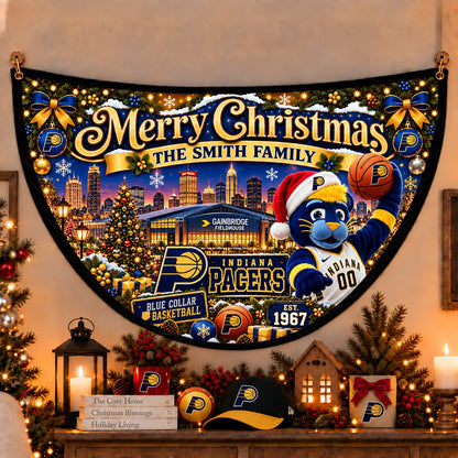 All Basketball Teams Personalized Christmas Night Bunting Flag - 5to9vibe