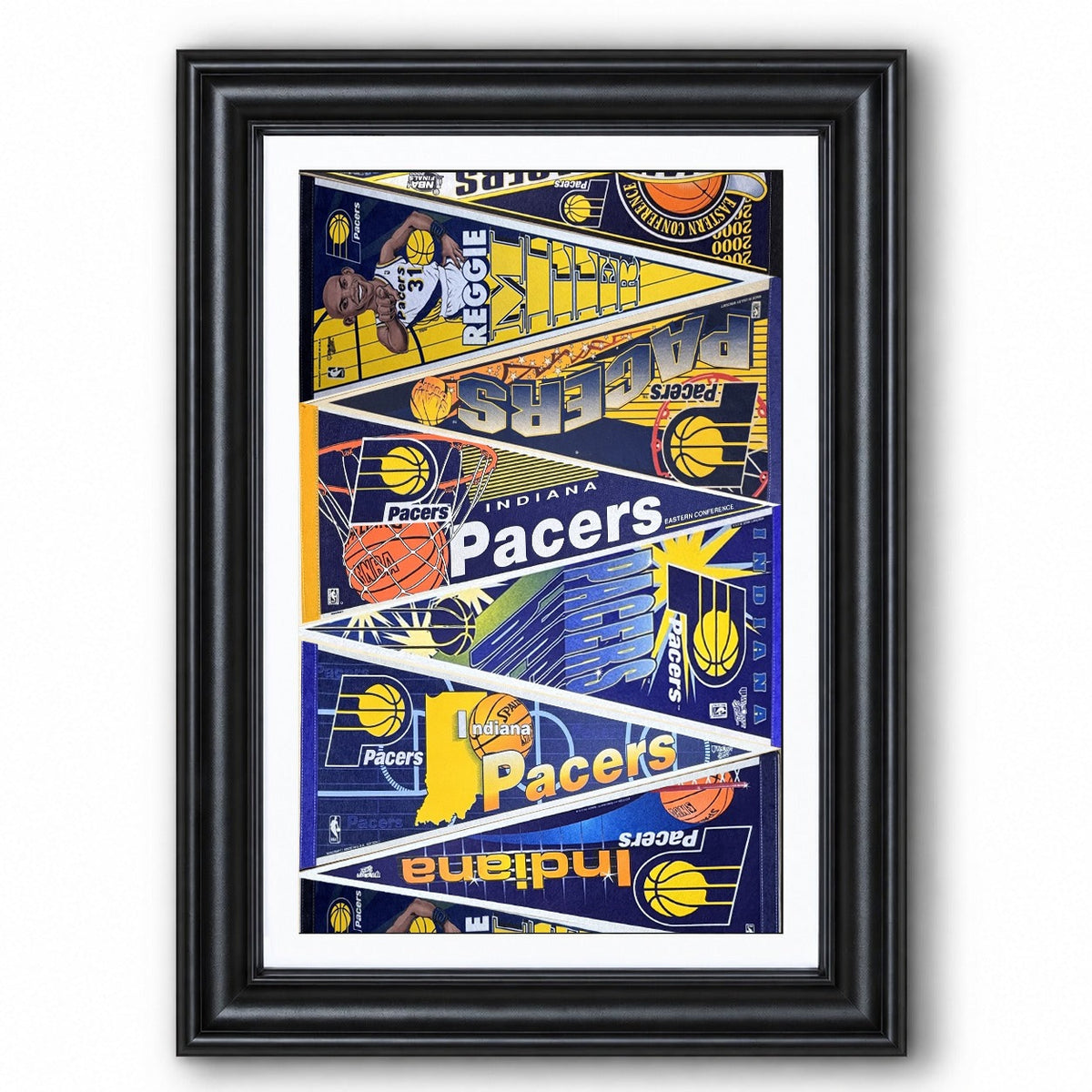 All Basketball Teams Vintage Pennant Anniversary For Fans No Frame Vertical Poster - 5to9vibe