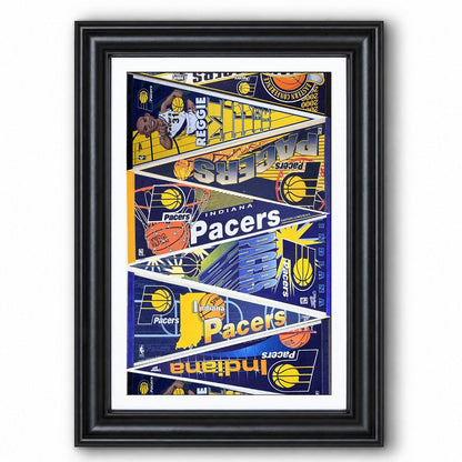 All Basketball Teams Vintage Pennant Anniversary For Fans No Frame Vertical Poster - 5to9vibe