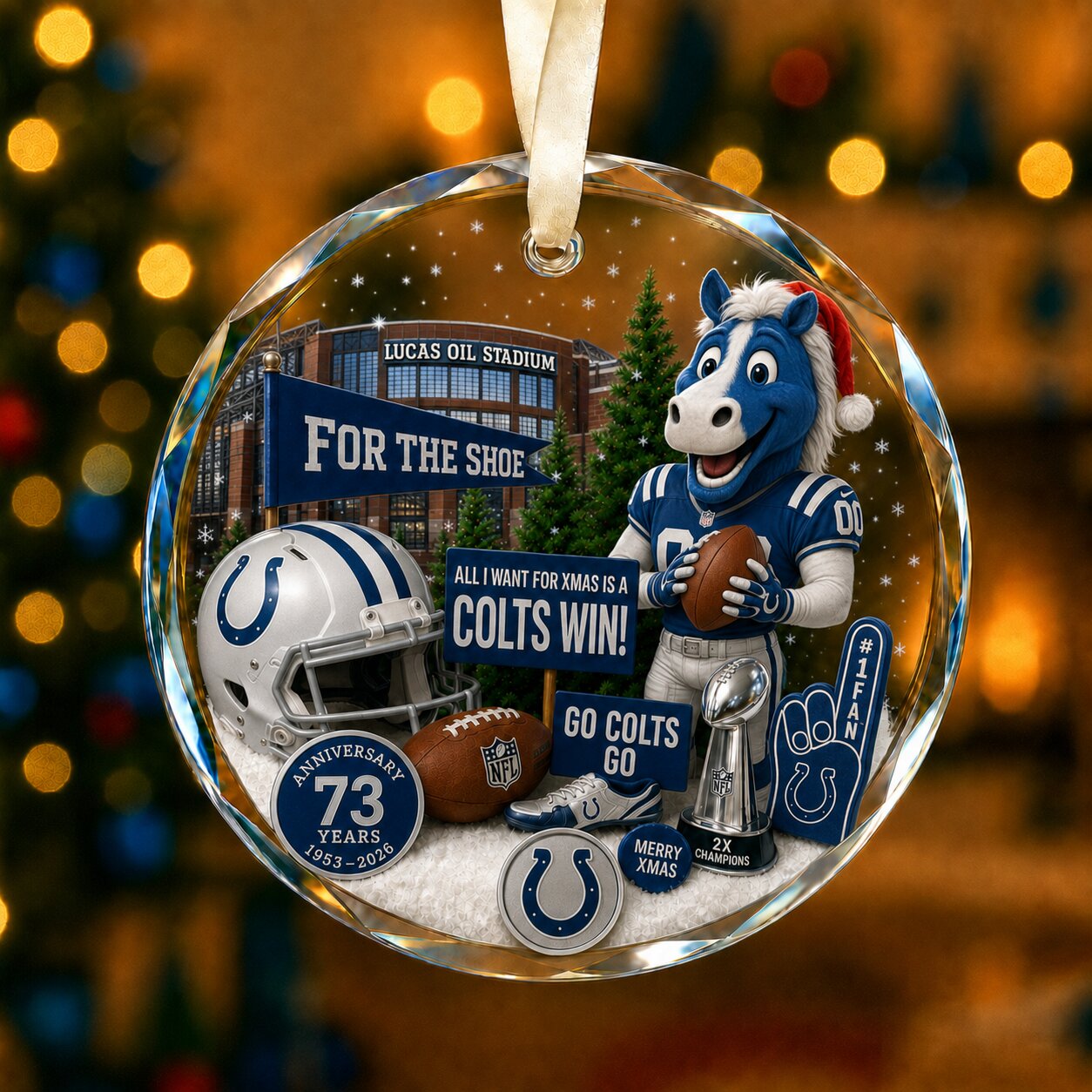 All Football Teams Christmas Glass Ornament With Gift Box Trending - 5to9vibe