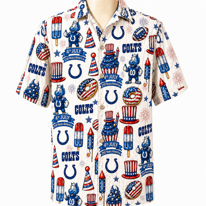 All Football Teams 4th July 250 Years Anniversary America Premium Unisex Hawaiian Shirt For Men and Women