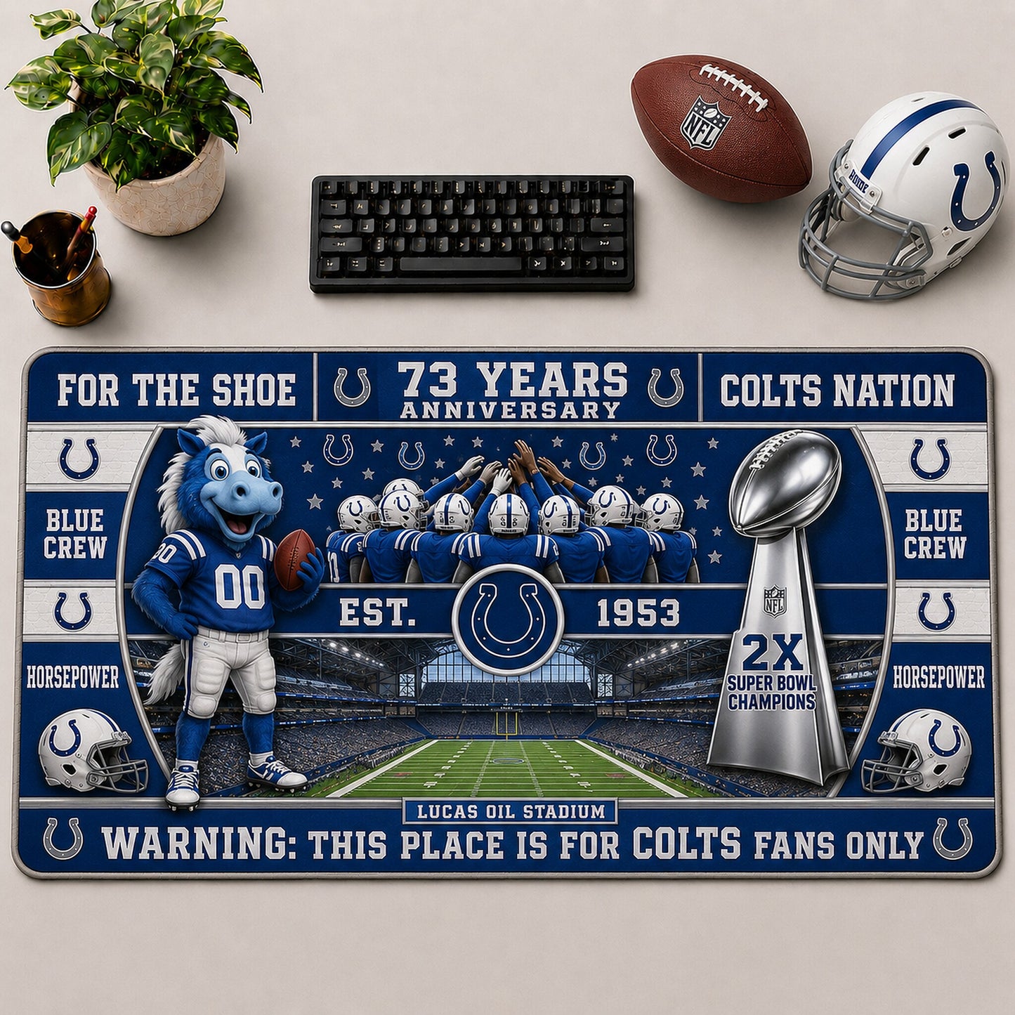 All Football Anniversary For Fans Desk Mat Mouse Pad Plus Size Trending - 5to9vibe