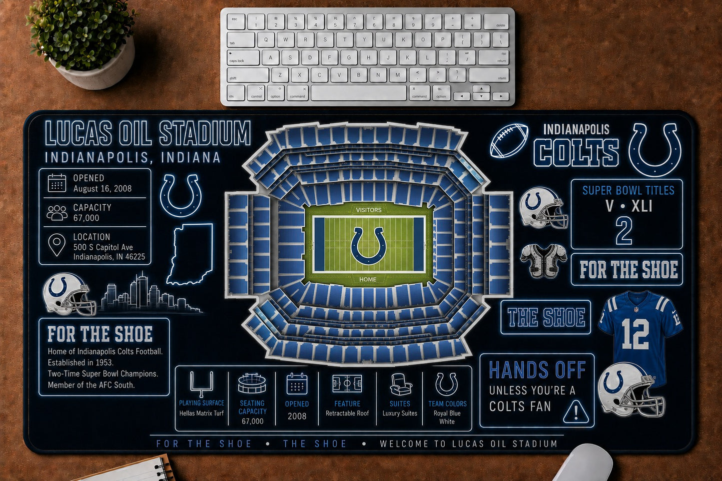 All Football Stadium Infographic Desk Mat Mouse Pad Plus Size Trending - 5to9vibe