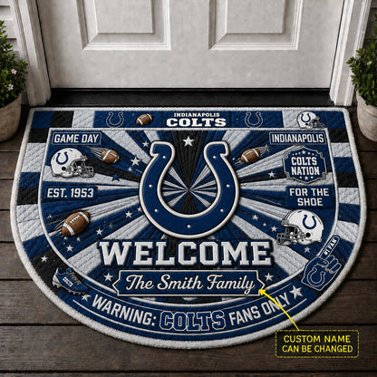 Official-Inspired Football Fan Custom Premium Welcome Mat – Personalized Doormat