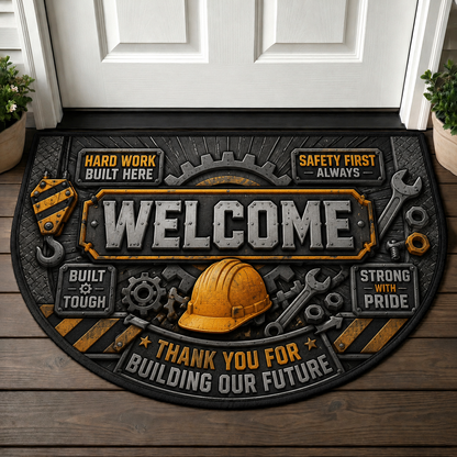 Welcome Be Present Mindfulness Doormat - Zen Calm Aesthetic Welcome Mat - 5to9vibe