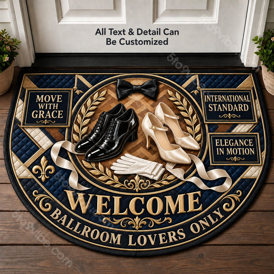 International Standard Personalized Half Round Mat | 5To9Vibe