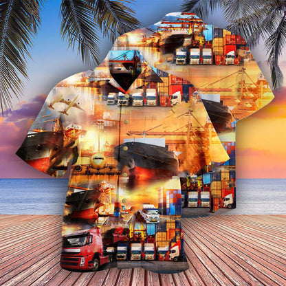 Logistics Into The World Logistics - Hawaiian Shirt 