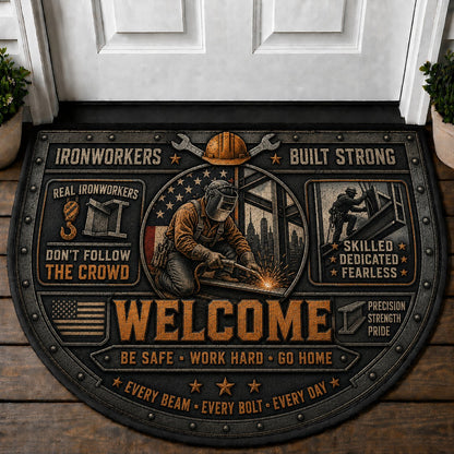 US Military Pride Quilted Print Premium Welcome Mat – Personalized Doormat