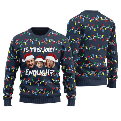 Is This Jolly Enough Custom Family Ugly Sweater For Women