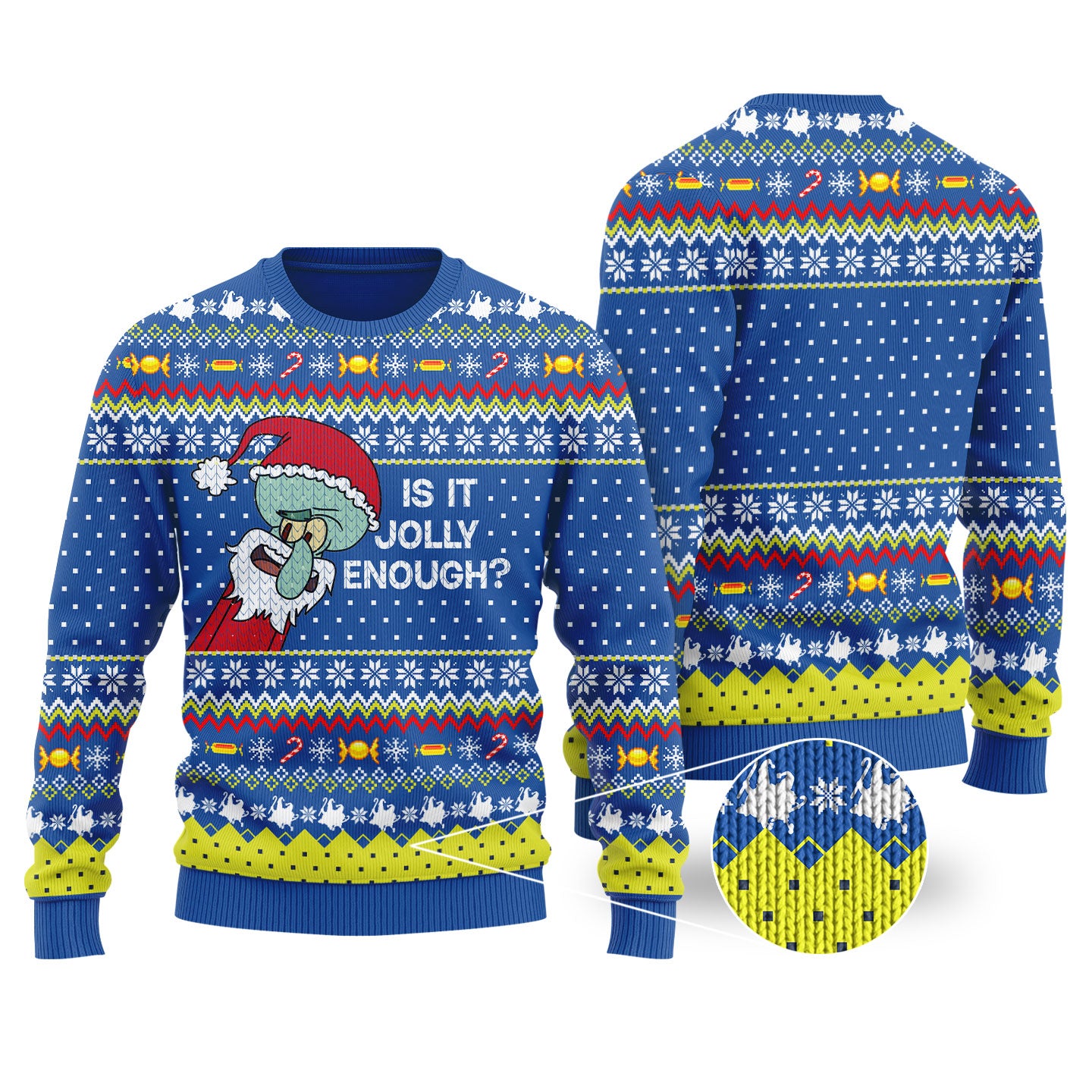 Is this jolly enough Funny Ugly Christmas Sweater Royal - Funny Ugly Christmas Sweater