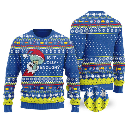 Is this jolly enough Funny Ugly Christmas Sweater Royal - Funny Ugly Christmas Sweater