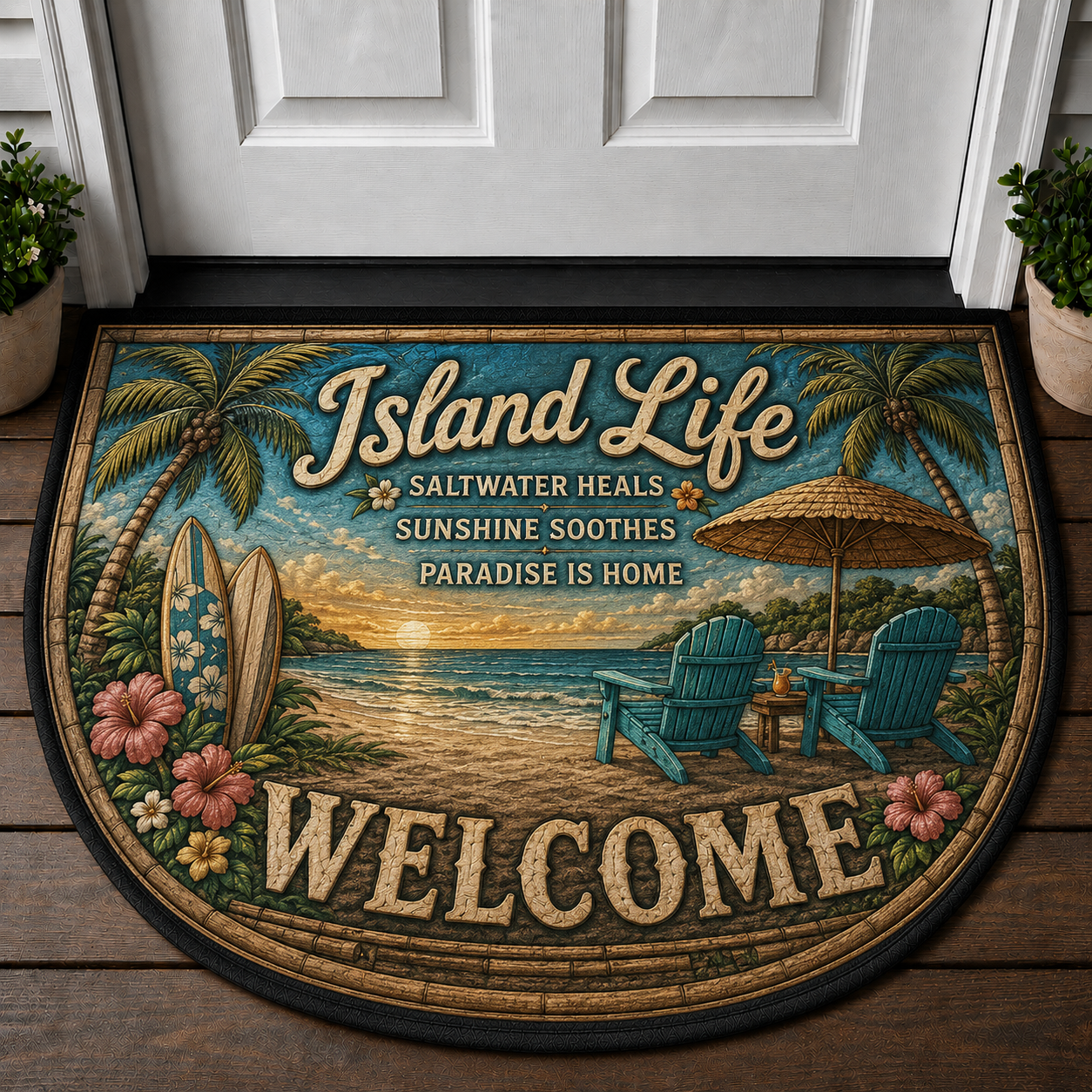 Mountain Calling Welcome Mat - Hiking & Forest Adventure Doormat - 5to9vibe