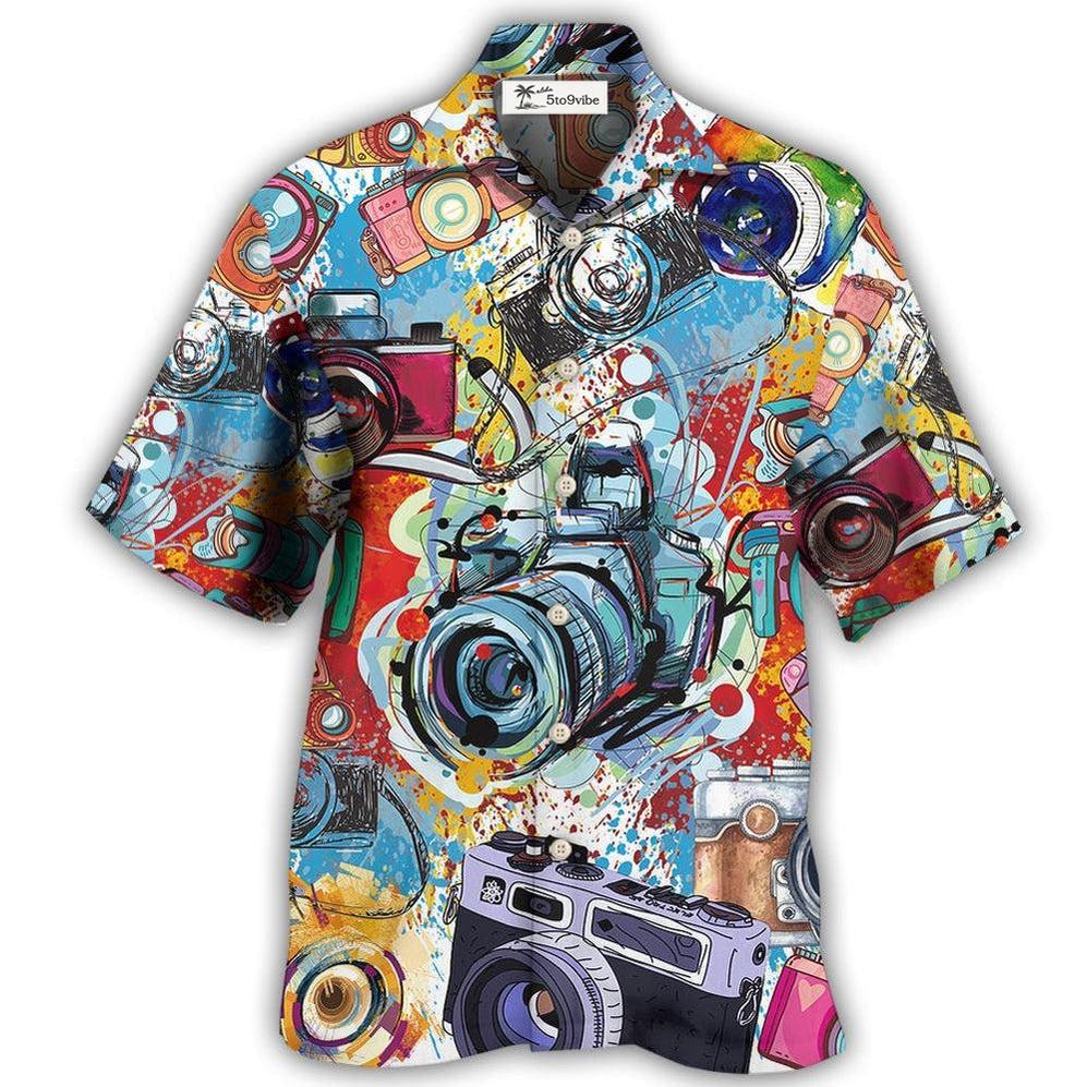 Hawaiian Shirt / Adults / S Camera It's A World Of Cameras - Hawaiian Shirt 