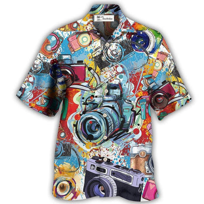 Hawaiian Shirt / Adults / S Camera It's A World Of Cameras - Hawaiian Shirt 