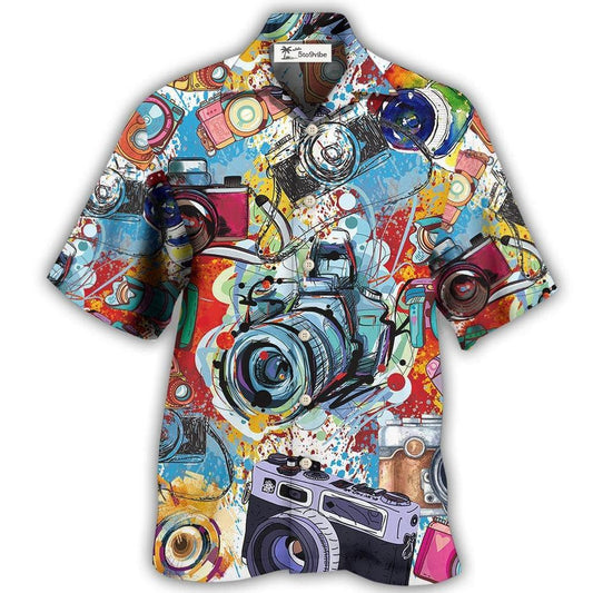 Hawaiian Shirt / Adults / S Camera It's A World Of Cameras - Hawaiian Shirt 