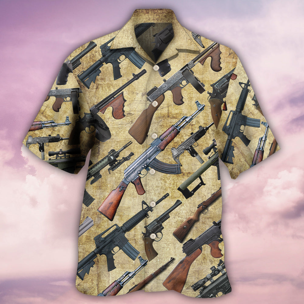 Gun It's All About Guns - Hawaiian Shirt 