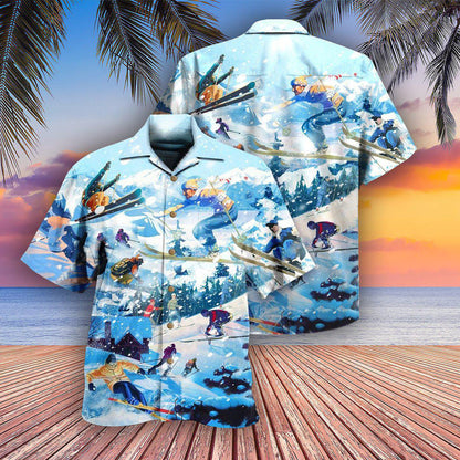 Snowboarding It's Only Cold If You're Standing Still - Hawaiian Shirt 