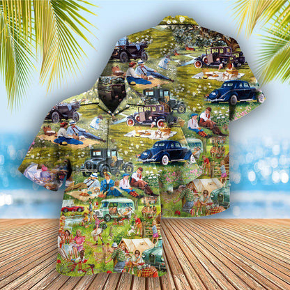 Camping It's Picnic Time So Funny - Hawaiian Shirt 