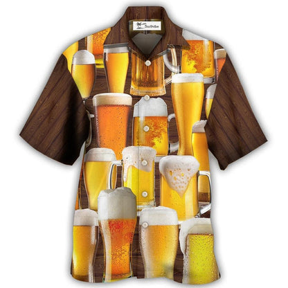 Hawaiian Shirt / Adults / S Beer It's Time For Beer - Hawaiian Shirt 