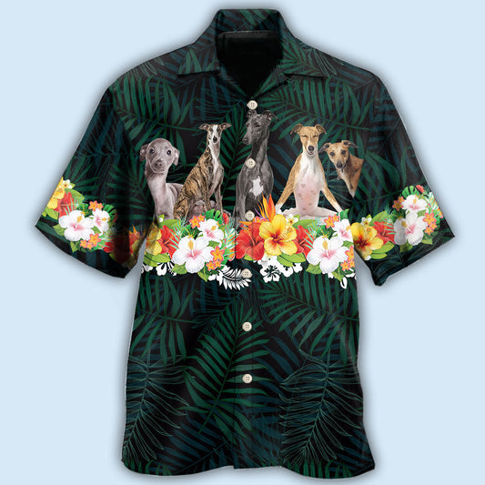 Dog Italian Greyhound Tropical Style - Hawaiian Shirt 