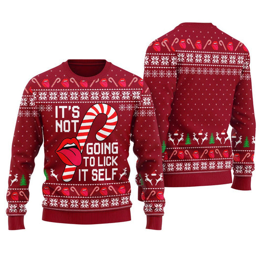 It's Not Going To Lick Itself Ugly Christmas Sweater