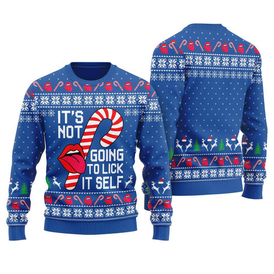 It's Not Going To Lick Itself Women's Ugly Christmas Sweater