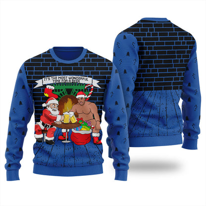Barry Wood With Santa Christmas Sweater