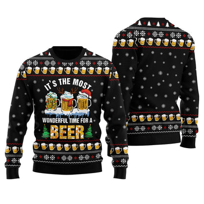 It's The Most Wonderful Time For A Beer Ugly Sweater For Women