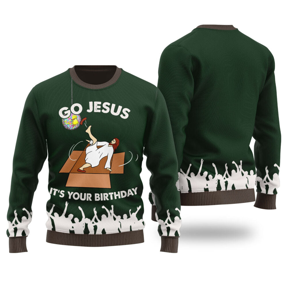 Its Your Birthday Jesus Men's Ugly Christmas Sweater