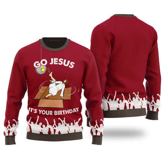 Its Your Birthday Jesus Ugly Christmas Sweatshirt