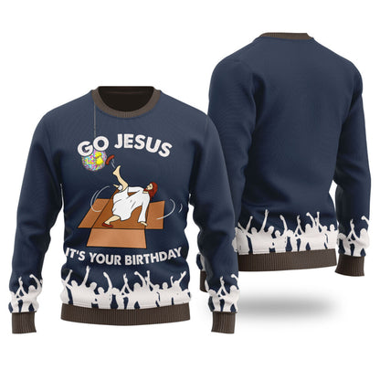 Its Your Birthday Jesus Women's Ugly Christmas Sweater