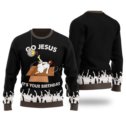 Its Your Birthday Jesus Women's Ugly Christmas Sweater