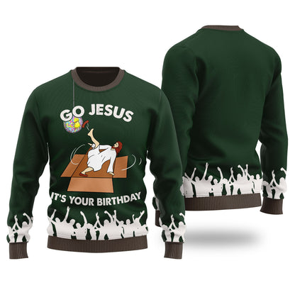 Its Your Birthday Jesus Women's Ugly Christmas Sweater