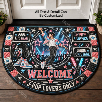 J-Pop Dance Personalized Half Round Mat | 5To9Vibe