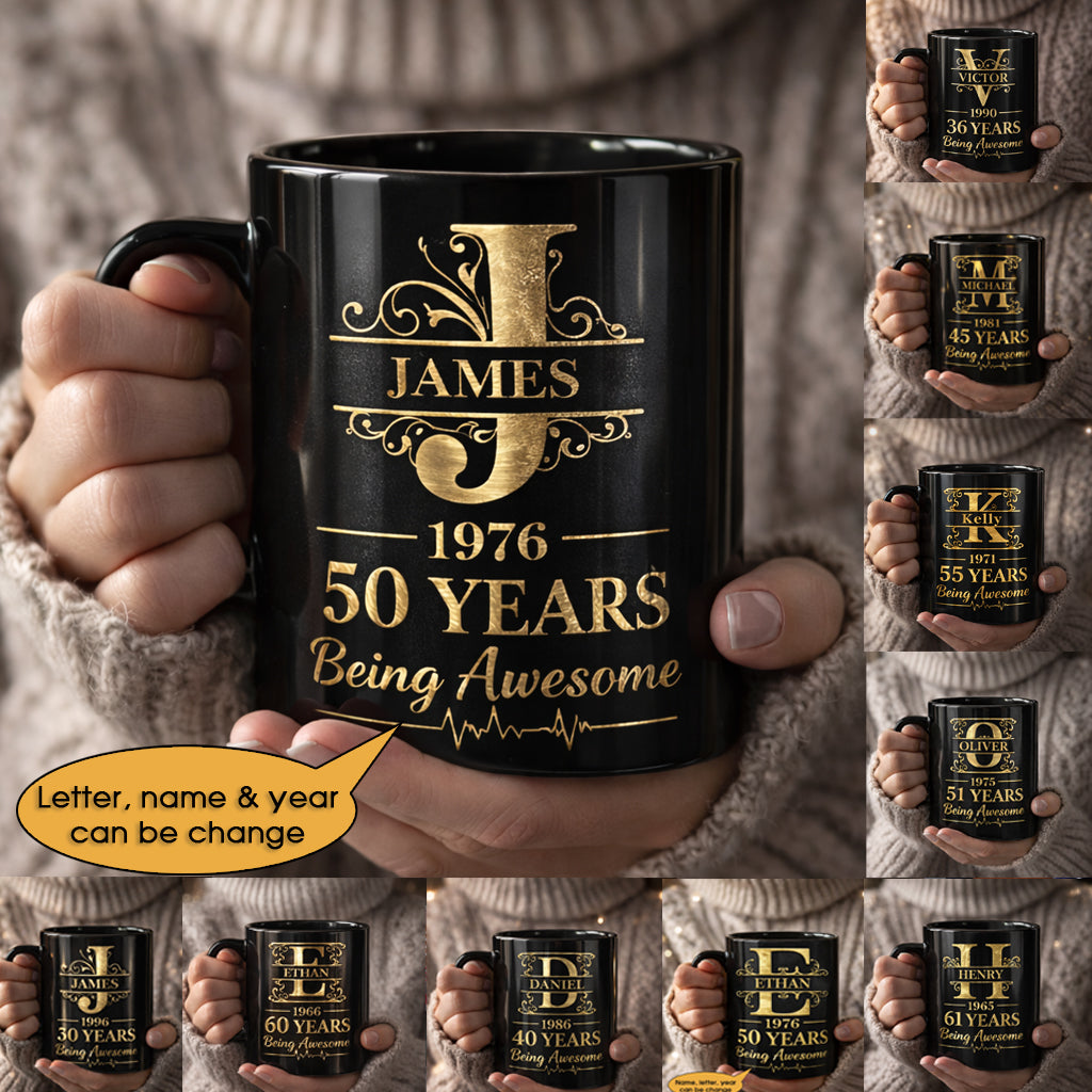 11oz Ceramic Mug Age personalized name, year, letter for birthday - 11oz Ceramic Mug Hot Sale