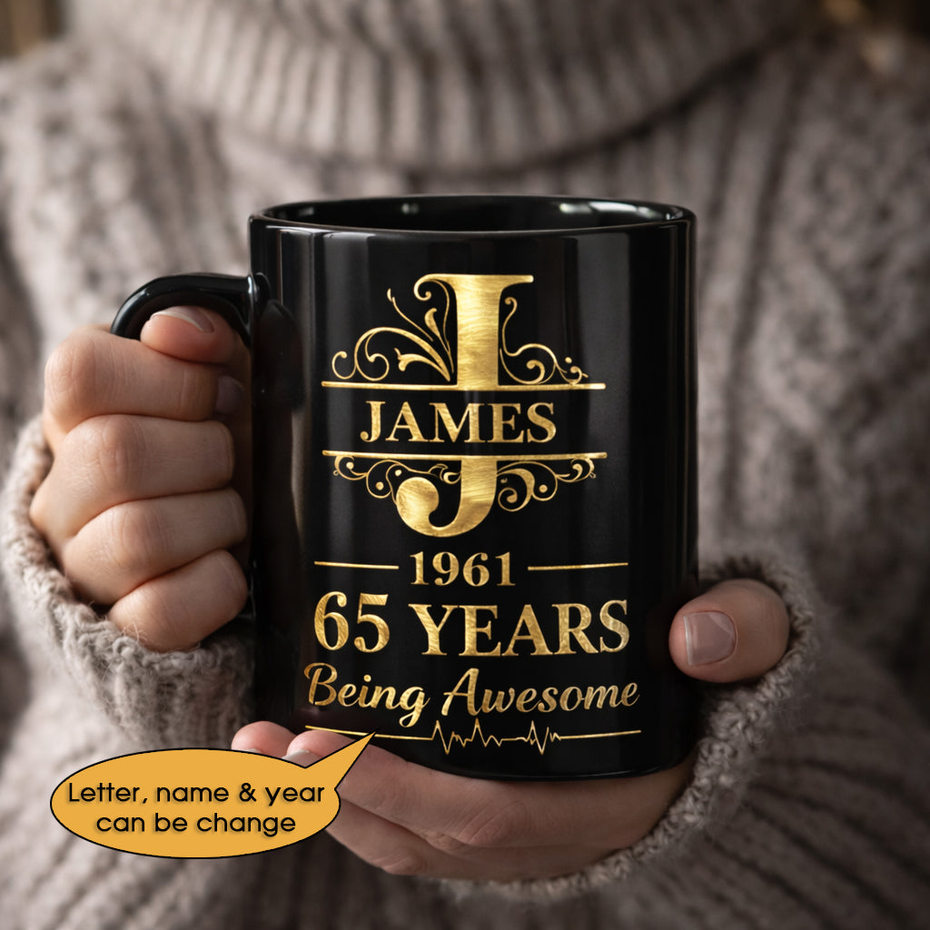 11oz Ceramic Mug Age personalized name, year, letter for birthday - 11oz Ceramic Mug Hot Sale