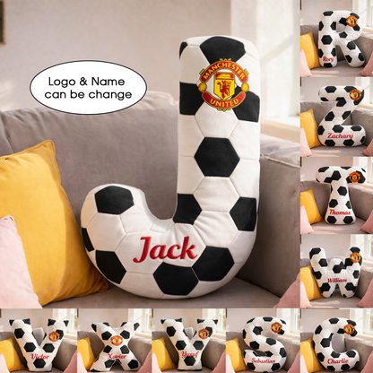 Football UK Pillow Custom Name and Logo All Teams Irregular-Shaped Pillow Custom