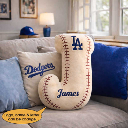 Baseball Pillow Custom Name and Logo All Teams  Irregular-Shaped Pillow Custom