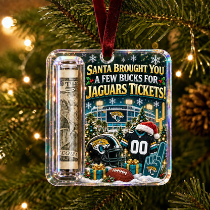 All Football Teams Christmas Money Holder Glass Ornament - 5to9vibe