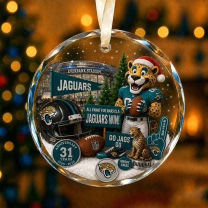 All Football Teams Christmas Glass Ornament With Gift Box Trending - 5to9vibe