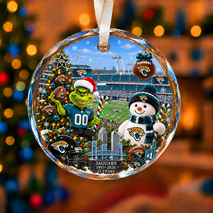 All Football Teams Christmas Vibe Snow Glass Ornament With Gift Box Trending - 5to9vibe