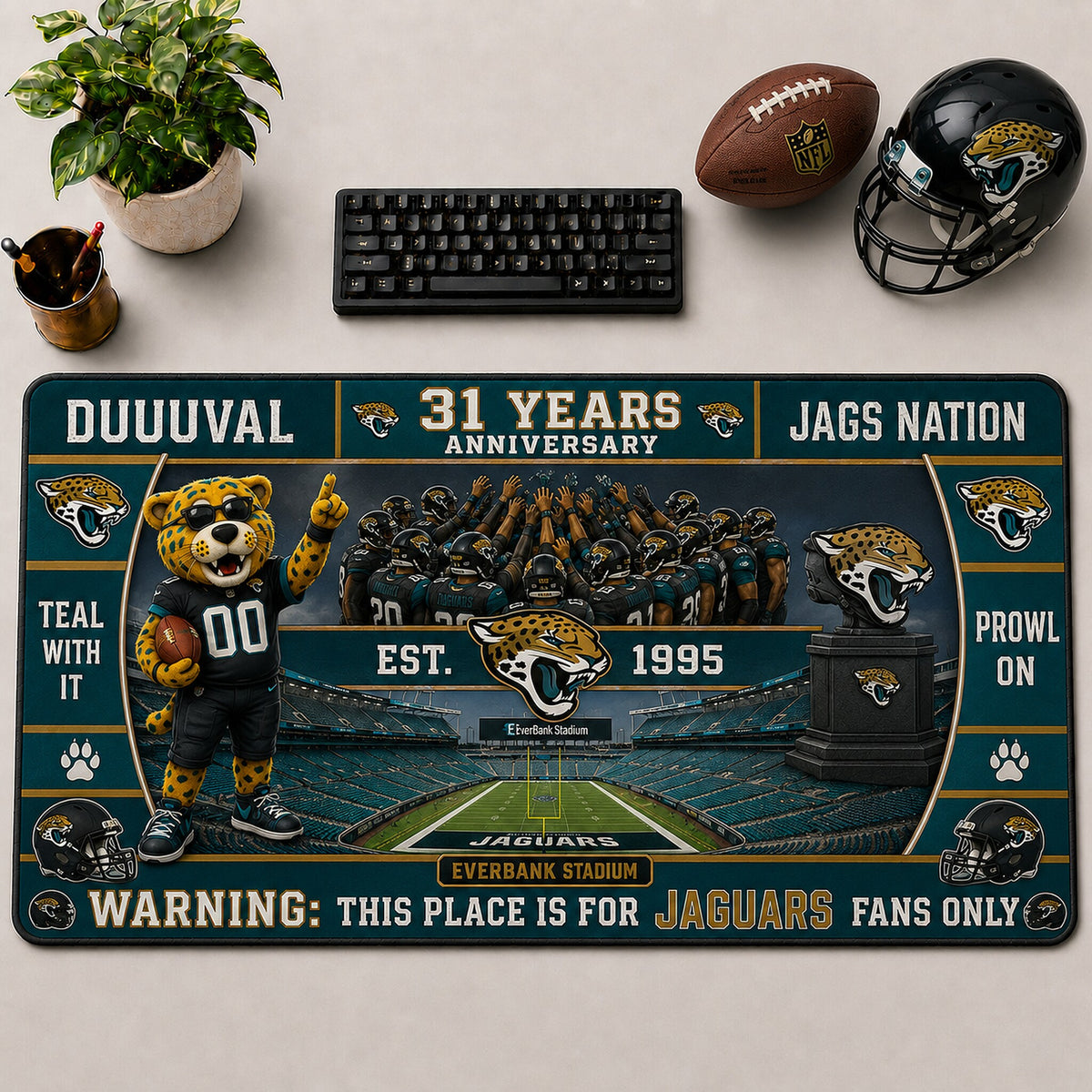 All Football Anniversary For Fans Desk Mat Mouse Pad Plus Size Trending - 5to9vibe